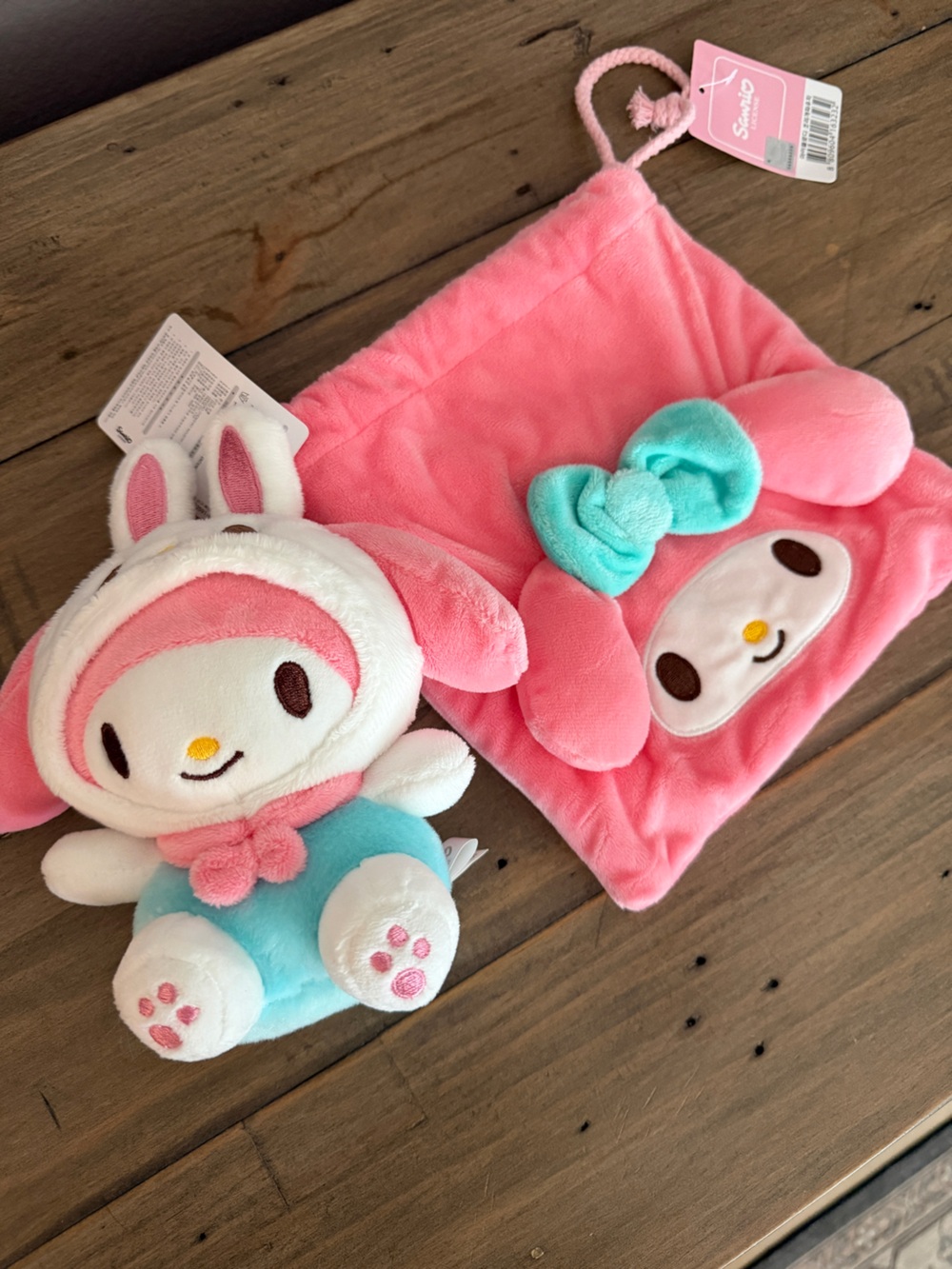 Sanrio My Melody Pink Plush Buddy and Bag Set NWT